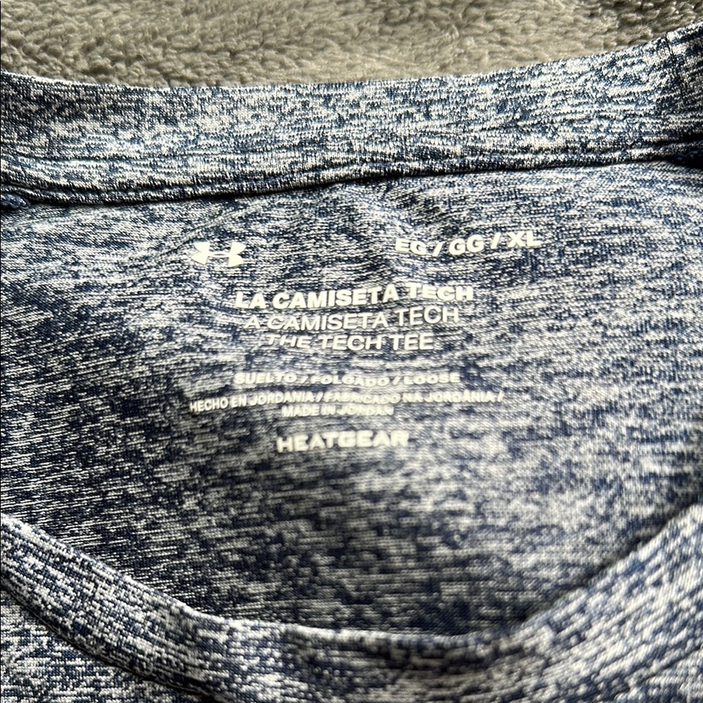 Under Armour Blue and White Short Sleeve Tee - Picture 3 of 5